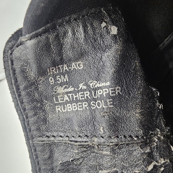 DONALD J. PLINER Irita Pewter Gold Leather Croc Embossed Open Toe Booties sz 9.5 - Picture 14 of 14